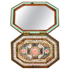 Sailor's Valentine in Mirrored Octagonal Box