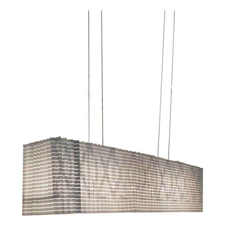 Lampe à suspension réglable en plissé de Inga Sempe pour Luceplan