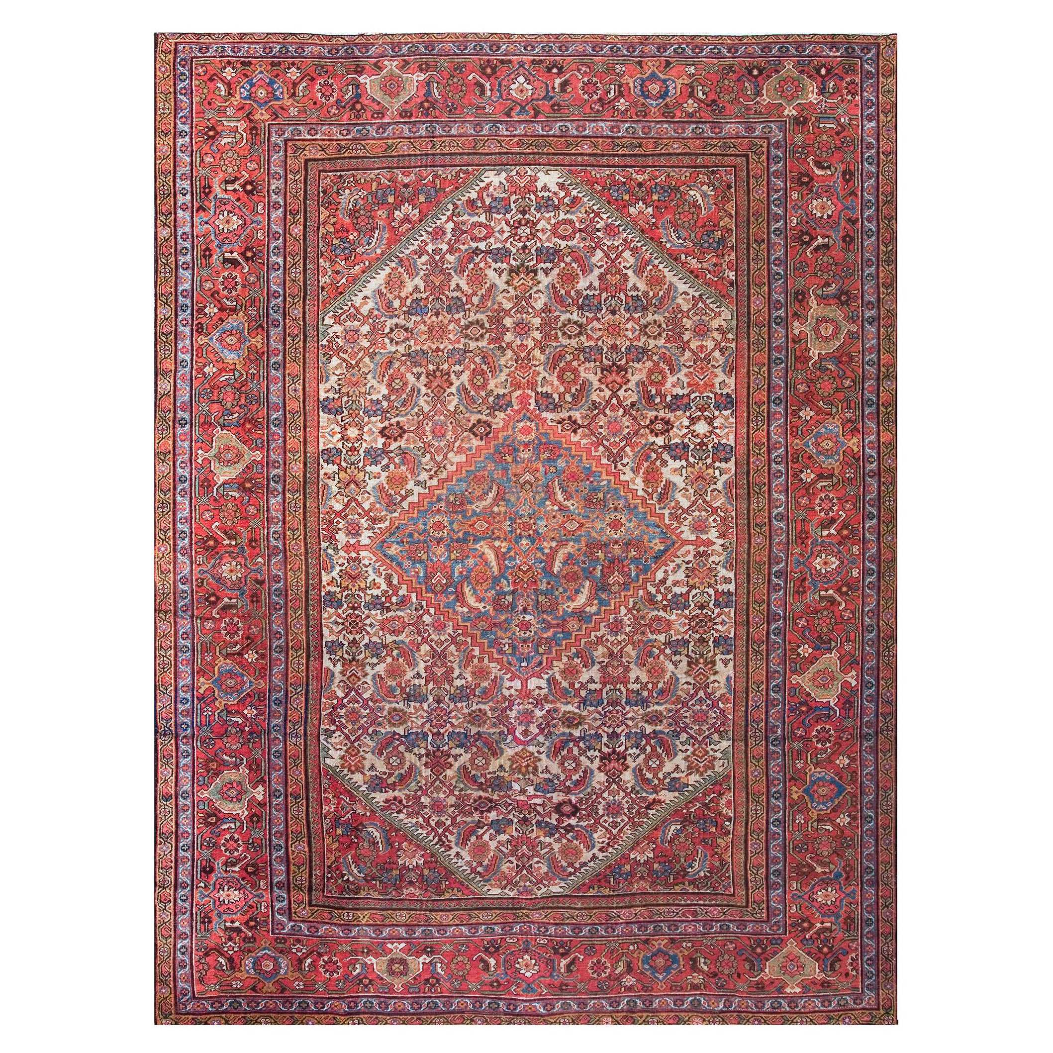 Antique Persian Mahal Rug 9' 2'' x 12' 0''. For Sale