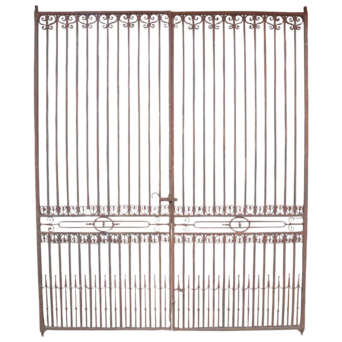 Antique Iron Entrance Gates For Sale