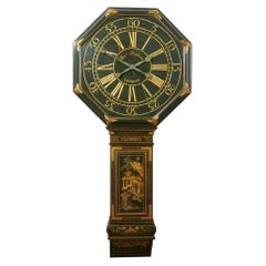 Antique Fine and Rare Early 19th Century Chinoiserie Tavern Clock by Thos Hopkins
