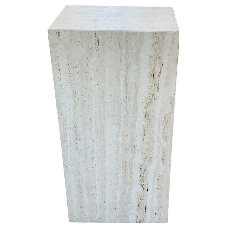 Rectangular Rock Base Rectangular Cast Stone sculpture Base at 1stDibs