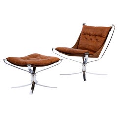 Sigurd Ressell "Falcon" Chair and Ottoman