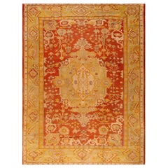 Late 19th Century Turkish Oushak  Carpet ( 9' x 12' - 270 x 365 cm ) 
