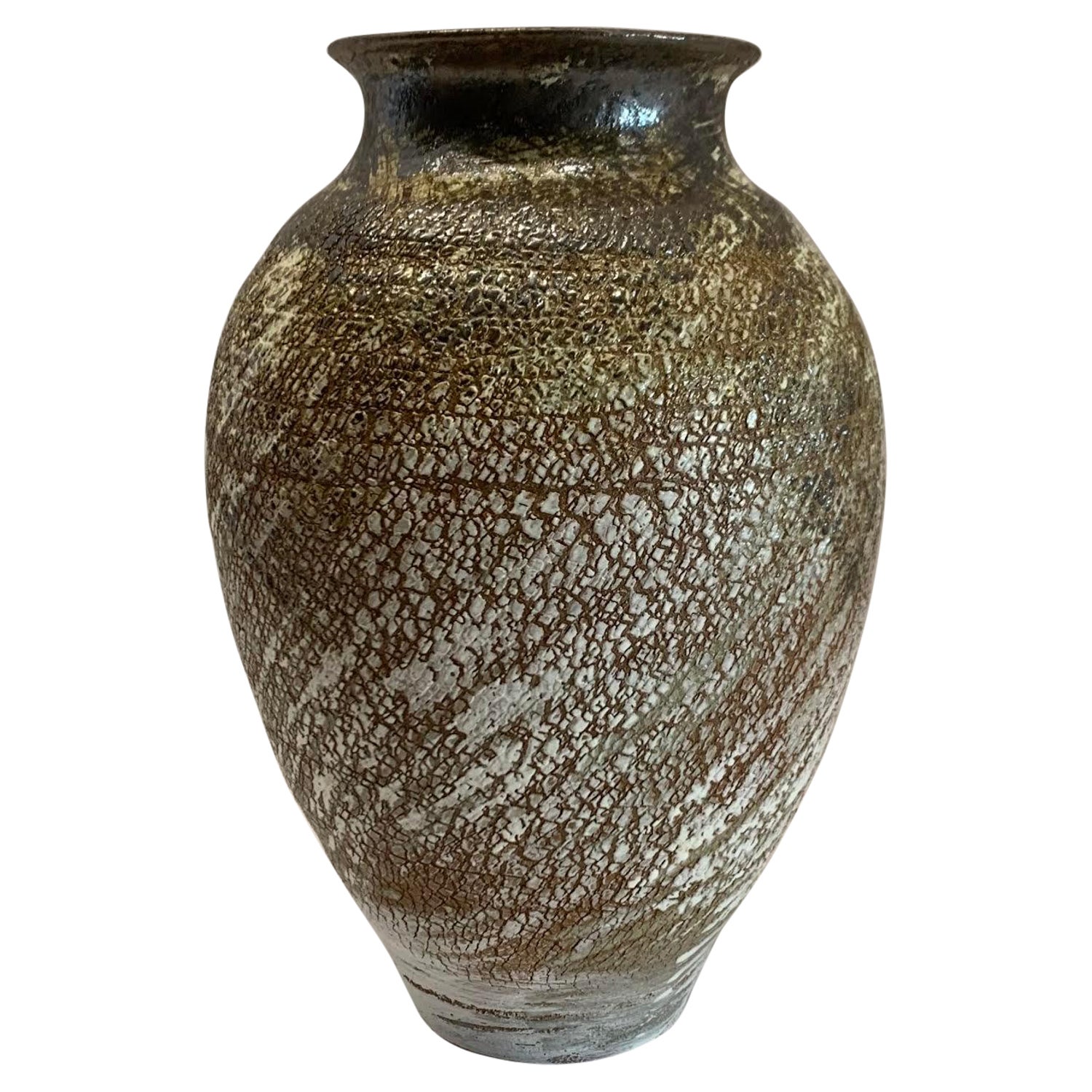 Ceramic Artist Peter Speliopoulos Stoneware Vase For Sale at 1stDibs