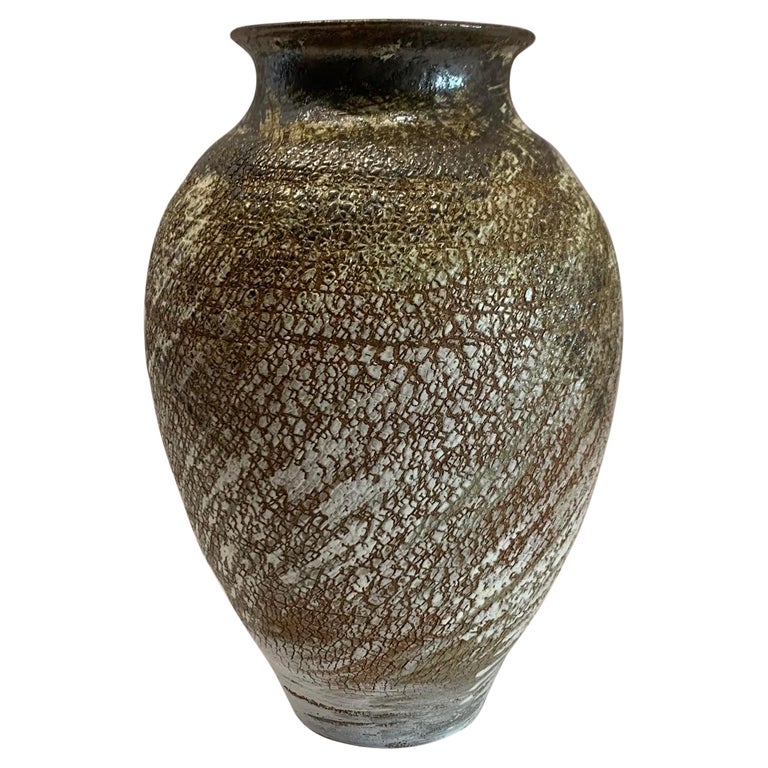 Ceramic Artist Peter Speliopoulos Stoneware Vase For Sale