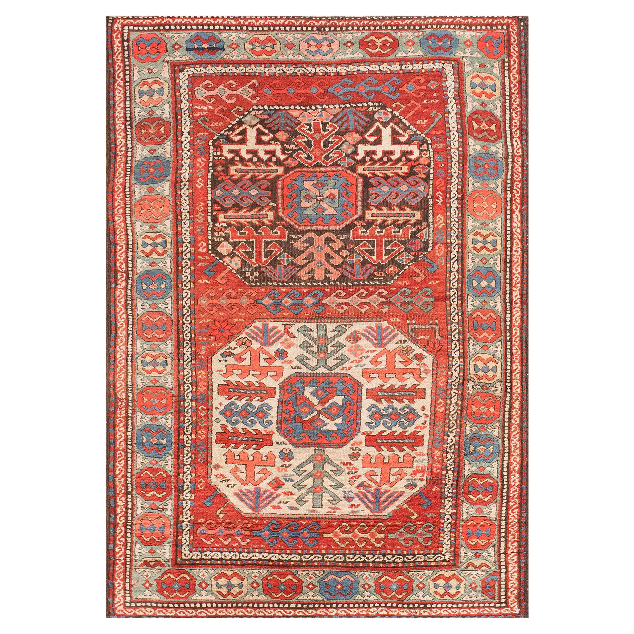 Antique Caucasian, Kazak Rug 3' 10'' x 5' 9'' For Sale