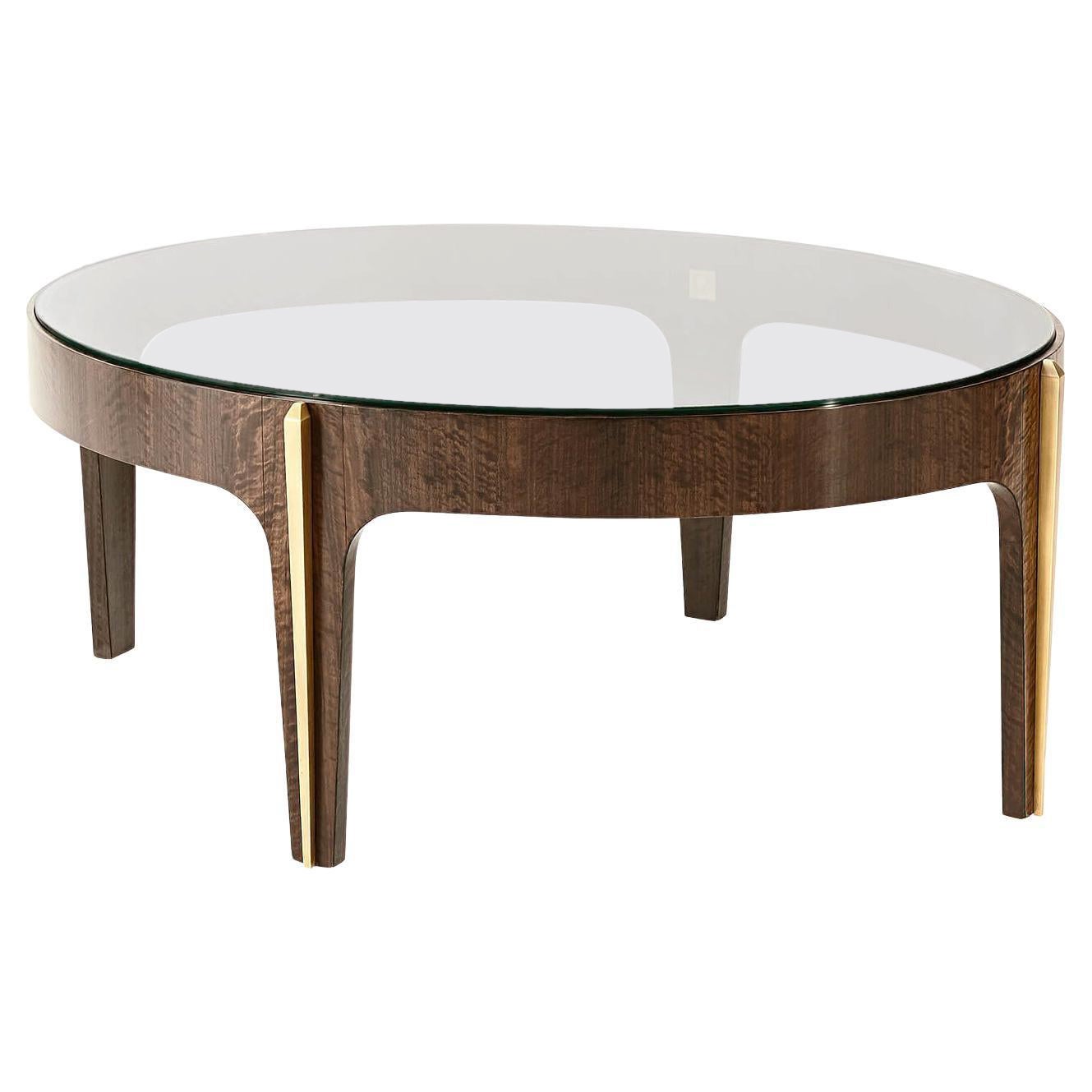 Art Deco Oval Cocktail Table For Sale