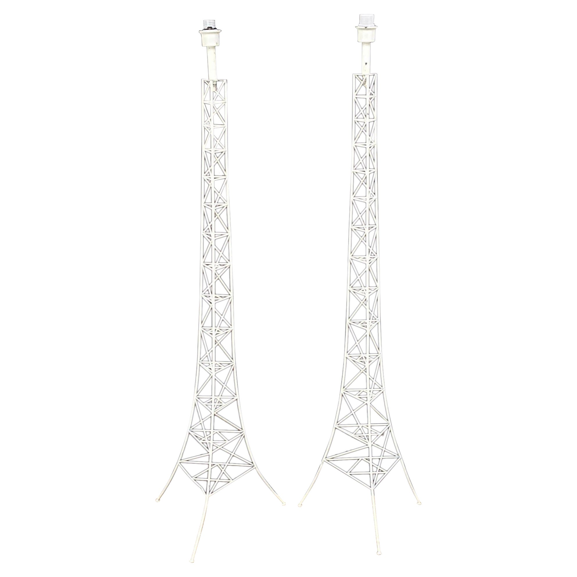 Stehleuchten im Eiffelturm-Stil mit Drahtstab im Angebot