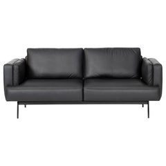 DeSede DS-747/02 Multifunctional Sofa in Black Leather Seat and Back Upholstery