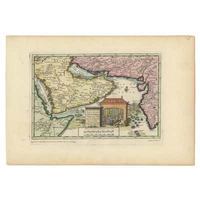 Map of Tapi or Tapti River in Central India and Along the Arabian Sea ...