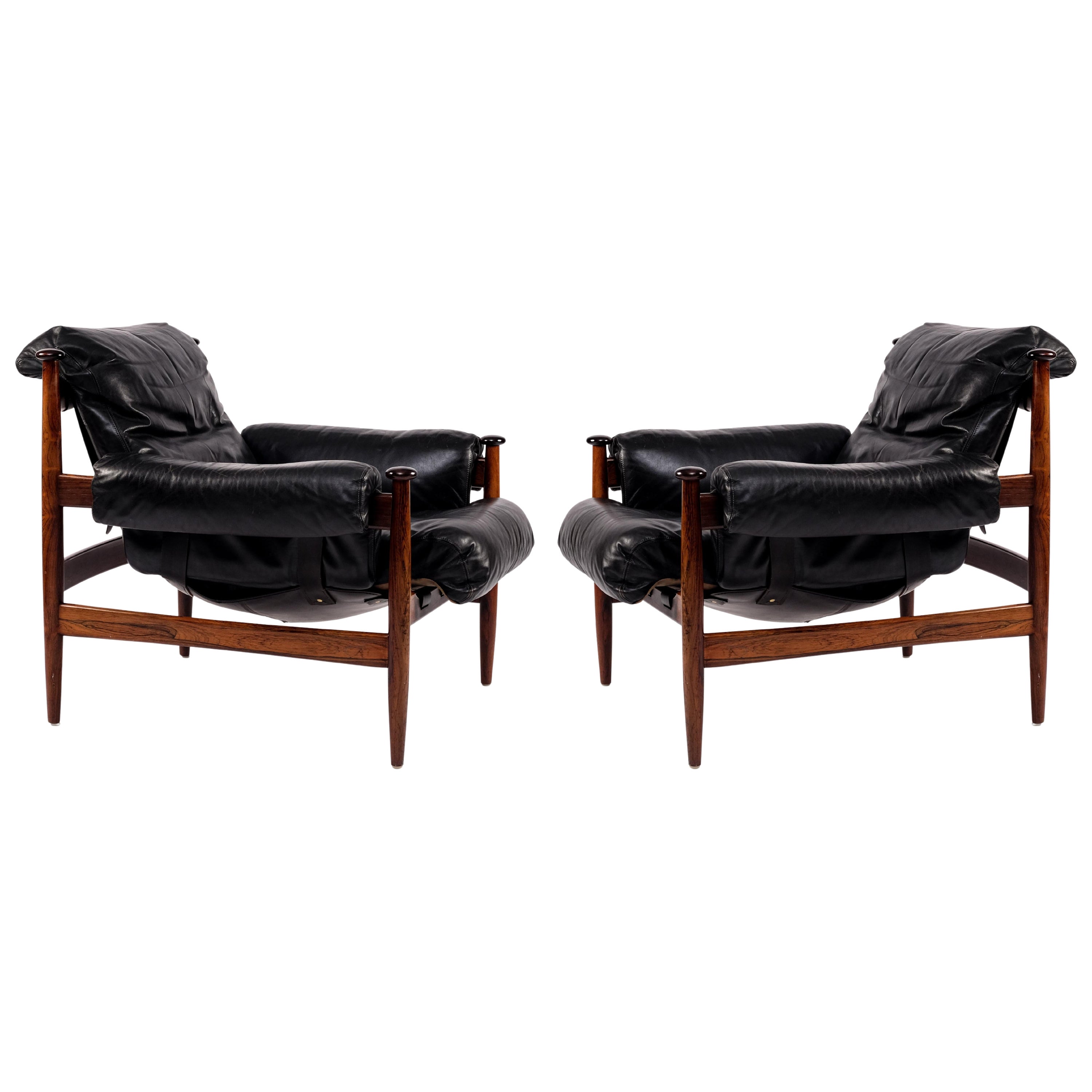Set of 2 "Amiral" Easy Chairs Designed by Eric Merthen, 1960s