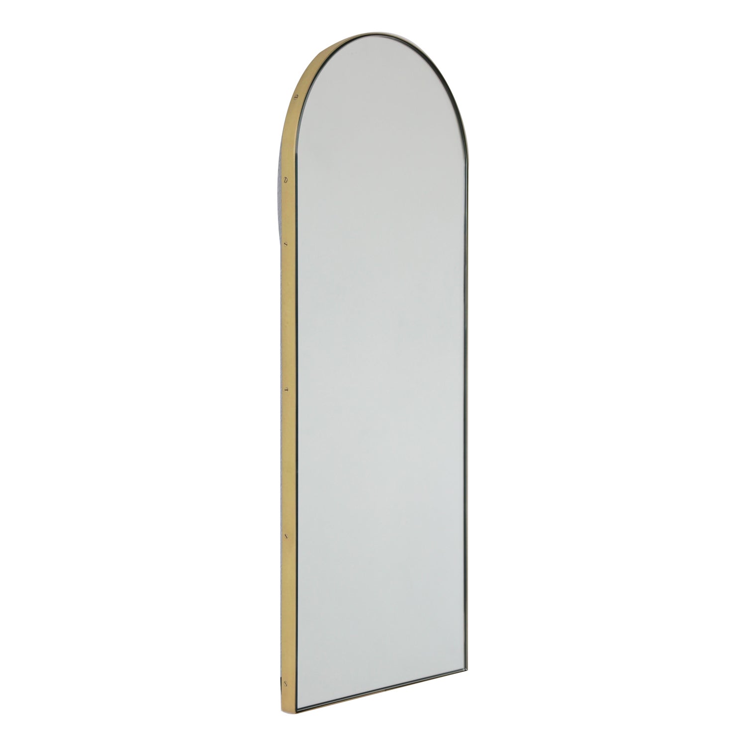 Paris Mini 22 in. W x 28 in. H Arch Polished Frameless Bathroom Vanity Mirror