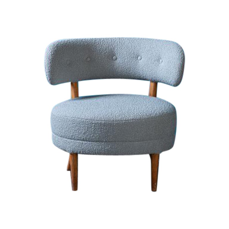 Otto Schulz Grey Wool Chair
