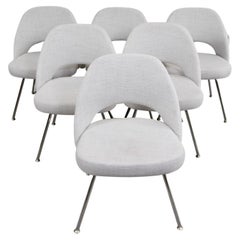 Eero Saarinen Open Back Armless Executive Chairs by Knoll