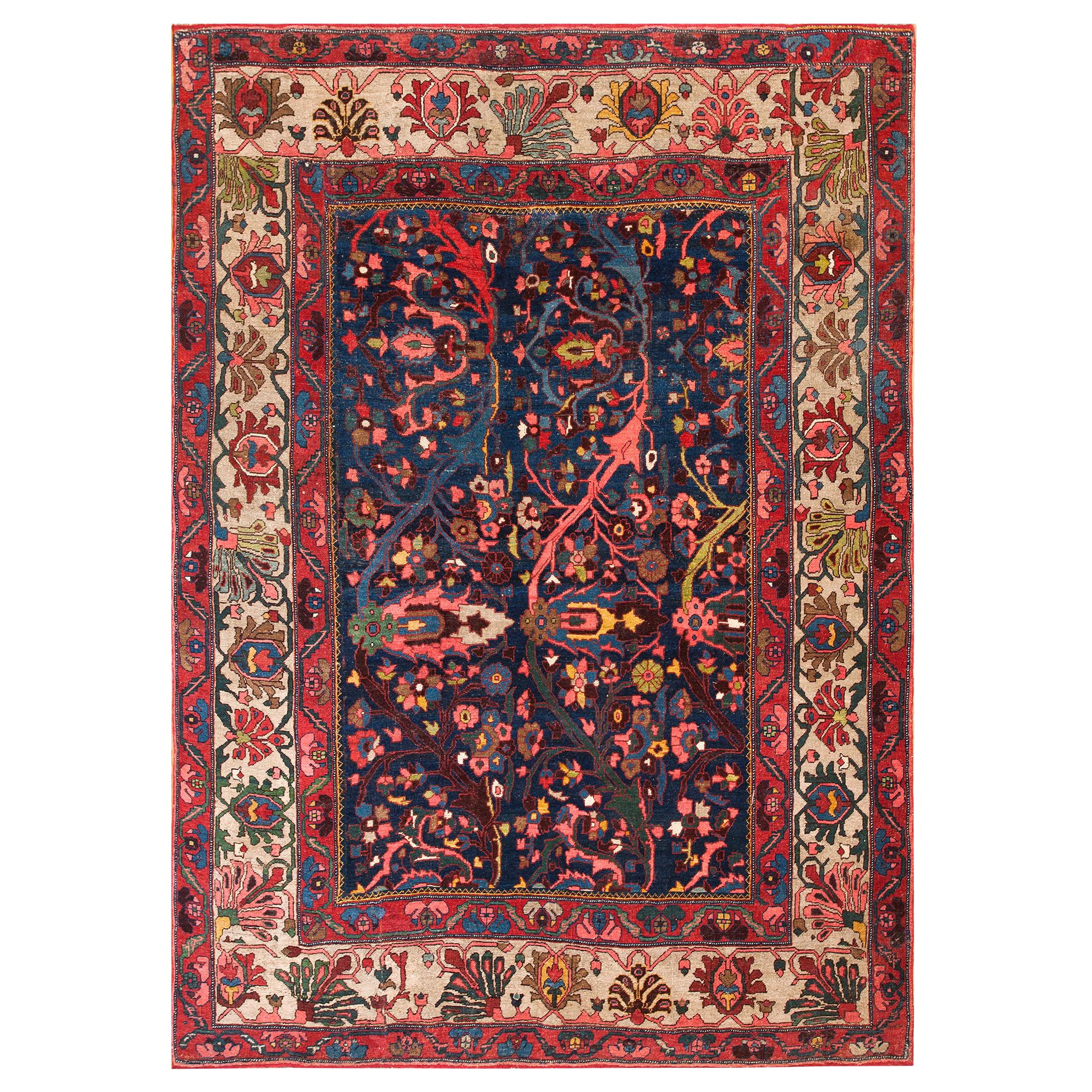 Late 19th Century Persian Bijar Carpet ( 7' x 9' 7'' - 213 x 292 cm ) For Sale