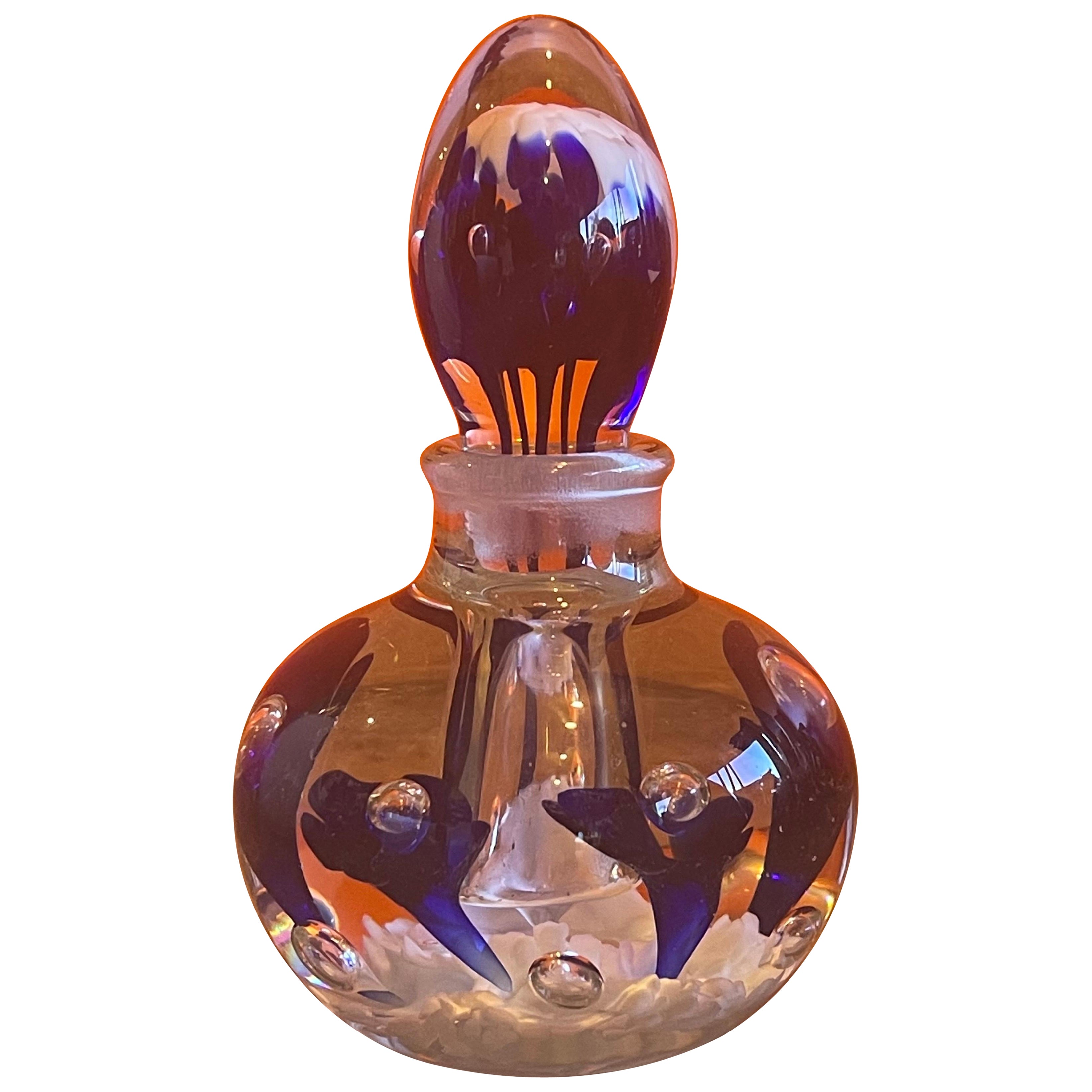 Art Glass Perfume Bottle by Joe Rice For Sale