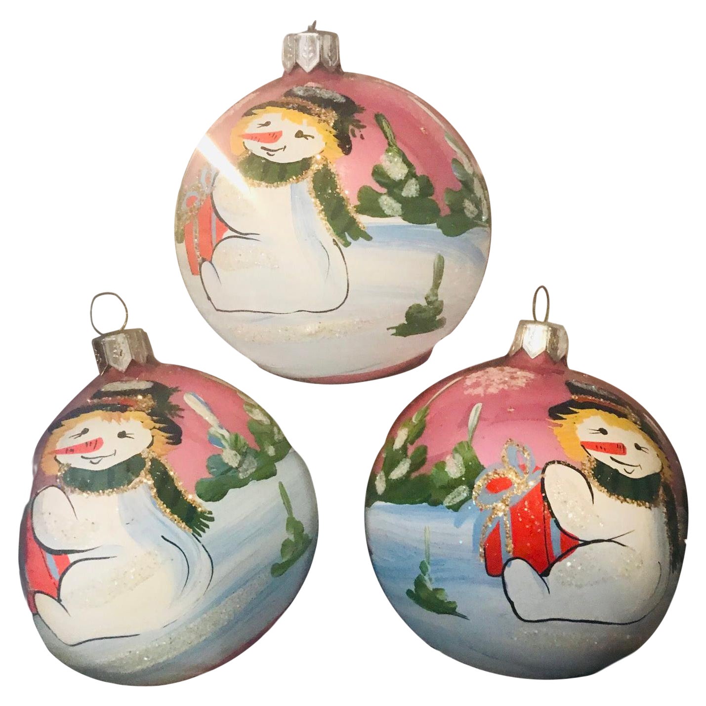 48 Pcs Vntage German Christmas Ornaments Balls For Sale