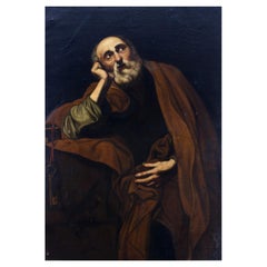 Follower of Jose De Ribera "The Tears of Saint Peter" 17th Century