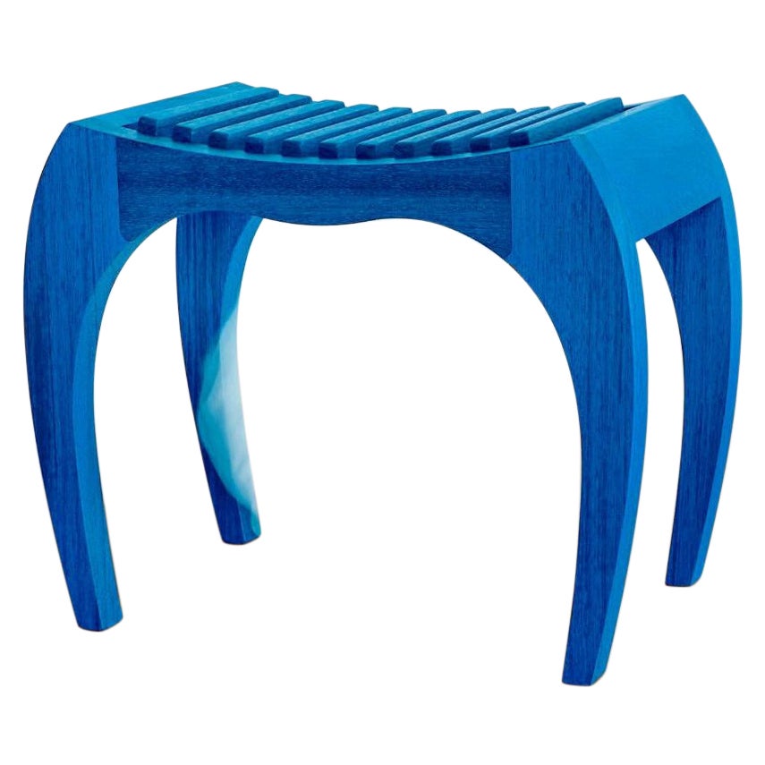 Blue Stool Rumbo by Jean-Baptiste Van den Heede