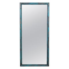 Hollywood Regency Faux Bamboo Painted Mirror