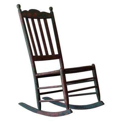 Pair of Rustic 19th Century Platform Rocking Chairs at 1stDibs ...