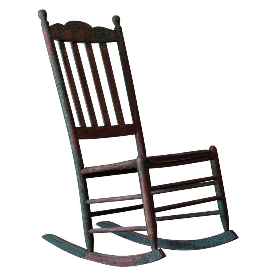 Pair of Rustic 19th Century Platform Rocking Chairs at 1stDibs ...