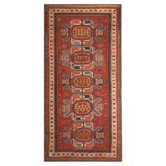 Tapis caucasien - Kazak du début du 20e siècle ( 4' 8'' x 9' 6'' - 142 x 289 cm)