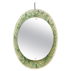 Vintage Pietro Chiesa for Fontana Arte Attributed Mid-Century Wall Mirror, 1960