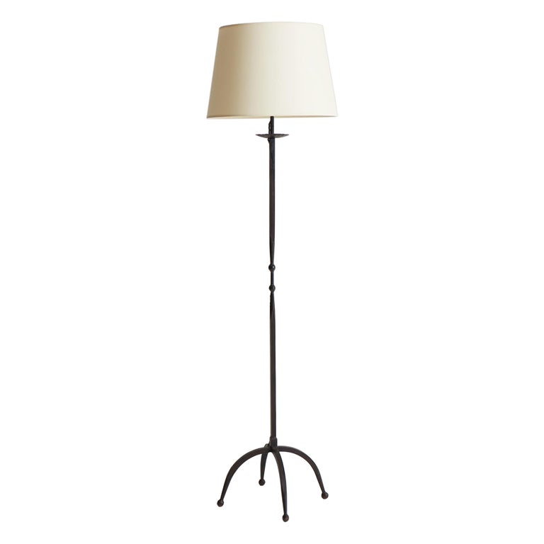 French Wrought Iron Floor Lamp At 1stdibs, Average Cost Of A Table Lamp