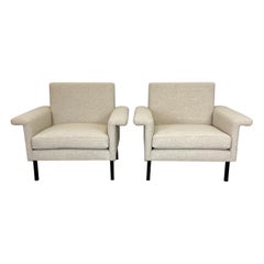 Mid Century Modern Italian Lounge Chairs, a Pair