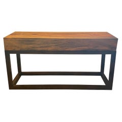 Solid Wood Block Console, Belgium, 1980's