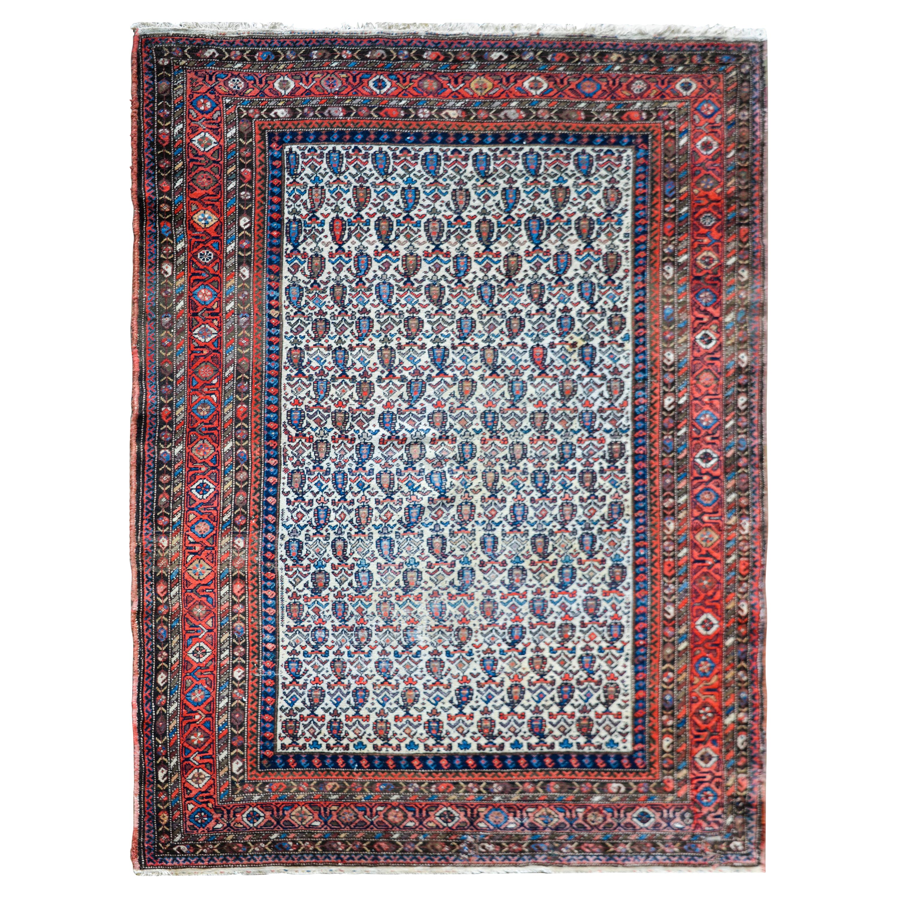 Early 20th Century Nehaband Rug For Sale