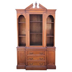Antique Beacon Hill Collection Neo-Classical Style Fruitwood Cabinet by Kaplan Furniture