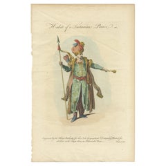 Antique Costume Print of a Tartarian Prince by Coote, 1760