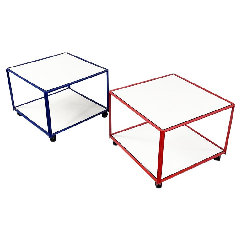 Italian Mid-Century Modern Pair of ​​Coffee Tables by Alias, 1980s For Sale
