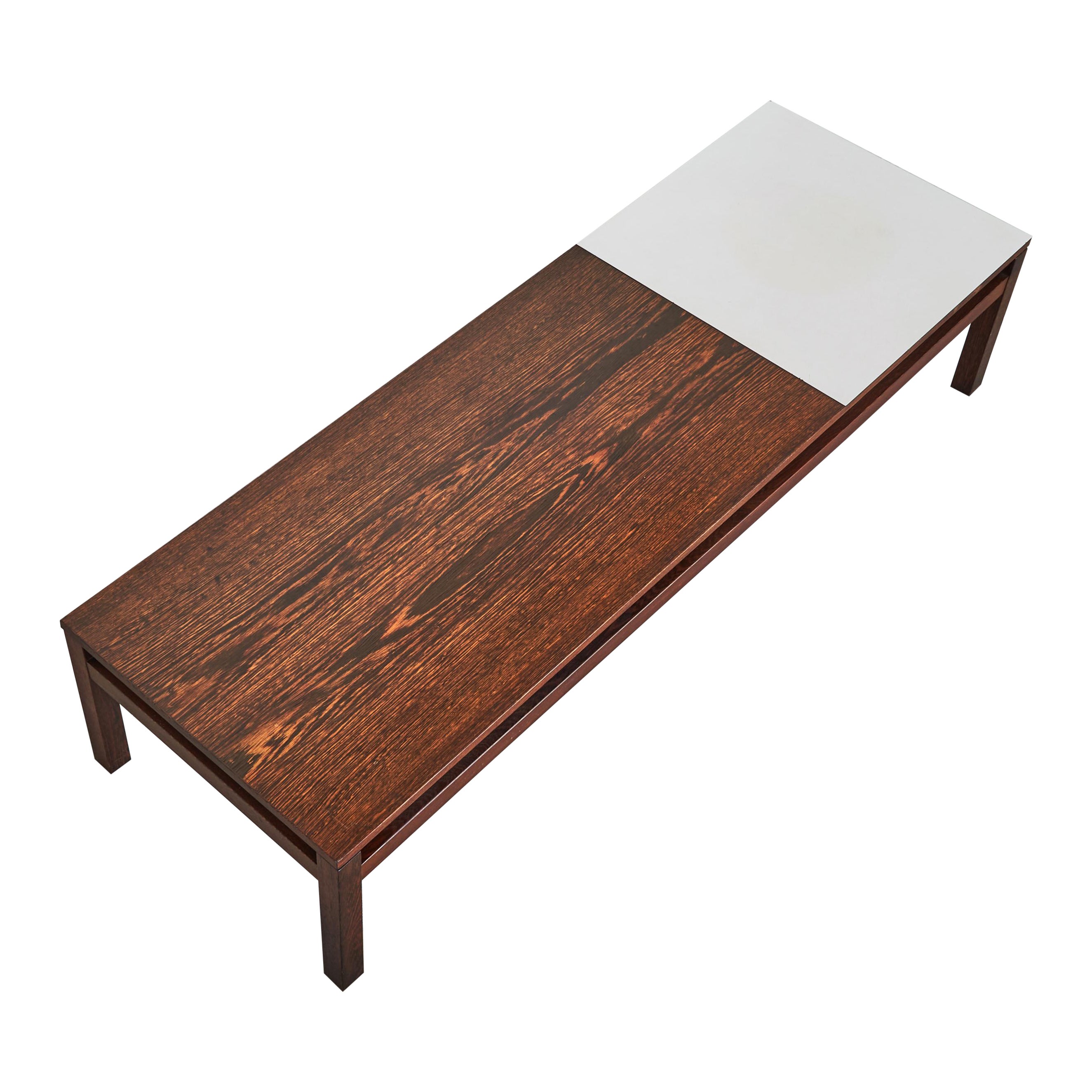 Kho Liang Ie Coffee Table in Wengé and Formica For Sale