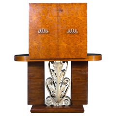 Elegant Art Deco Italian Bar Cabinet by Pierluigi Colli