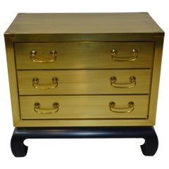Vintage Brass Dresser Chest in the Style of Mastercraft