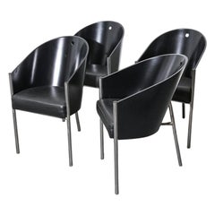 Ensemble de 4 chaises de salle à manger « Costes » de Philippe Starck