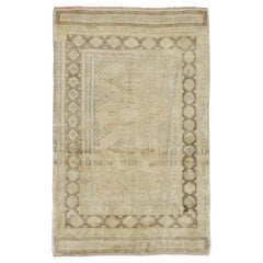 Mid-20th Century Handmade Turkish Oushak Throw Rug