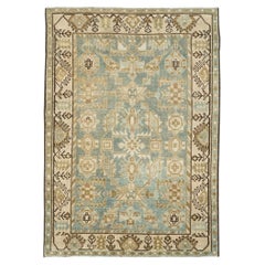 Tapis persan Malayer décoratif fait à la main du milieu du 20e siècle