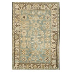 Retro Mid-20th Century Handmade Persian Malayer Throw Rug