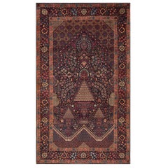 Antique Early 20th Century Persian Kerman Carpet ( 4'10'' x 8'4'' - 147 x 254 ) 
