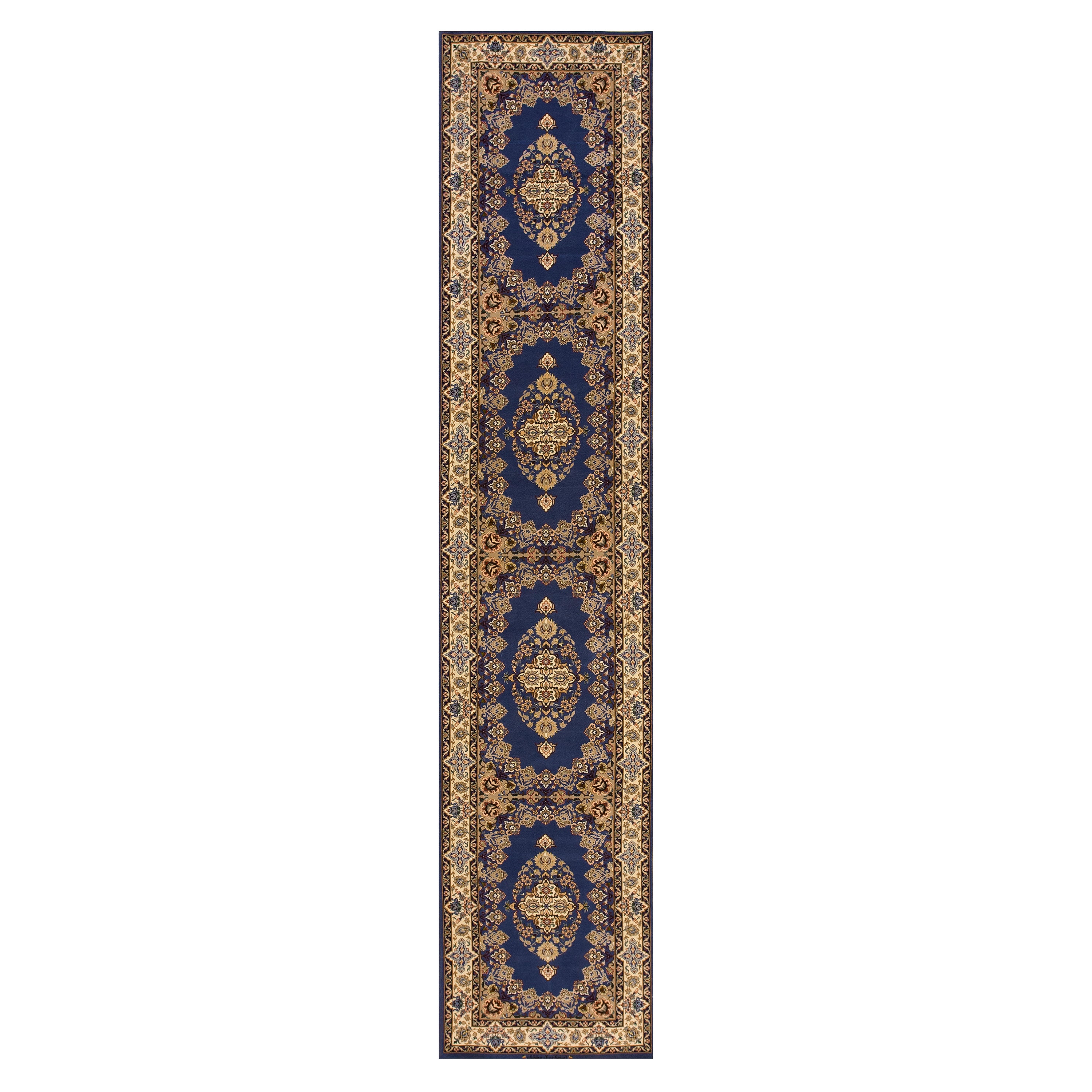 Mid 20th Century Persian Isfahan Runner Carpet ( 2'9" x 13'10" - 85 x 422 ) For Sale