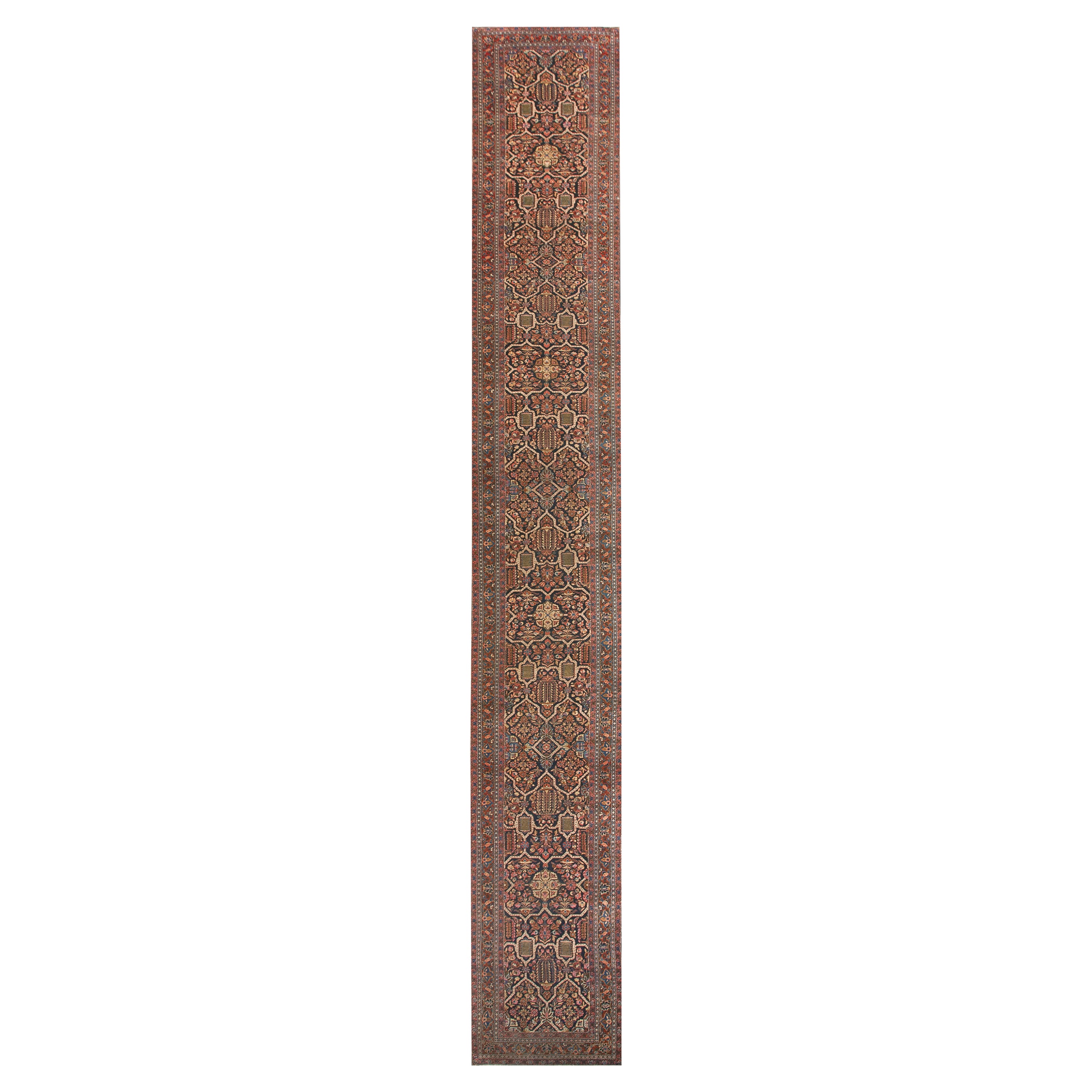Antique Persian Sarouk Rug 2' 7'' x 19' 0'' For Sale