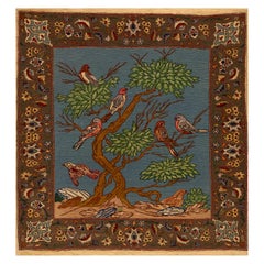 Persischer Täbriz-Teppich aus den 1930er Jahren ( 2' x 2' 3" - 61 x 68 cm)