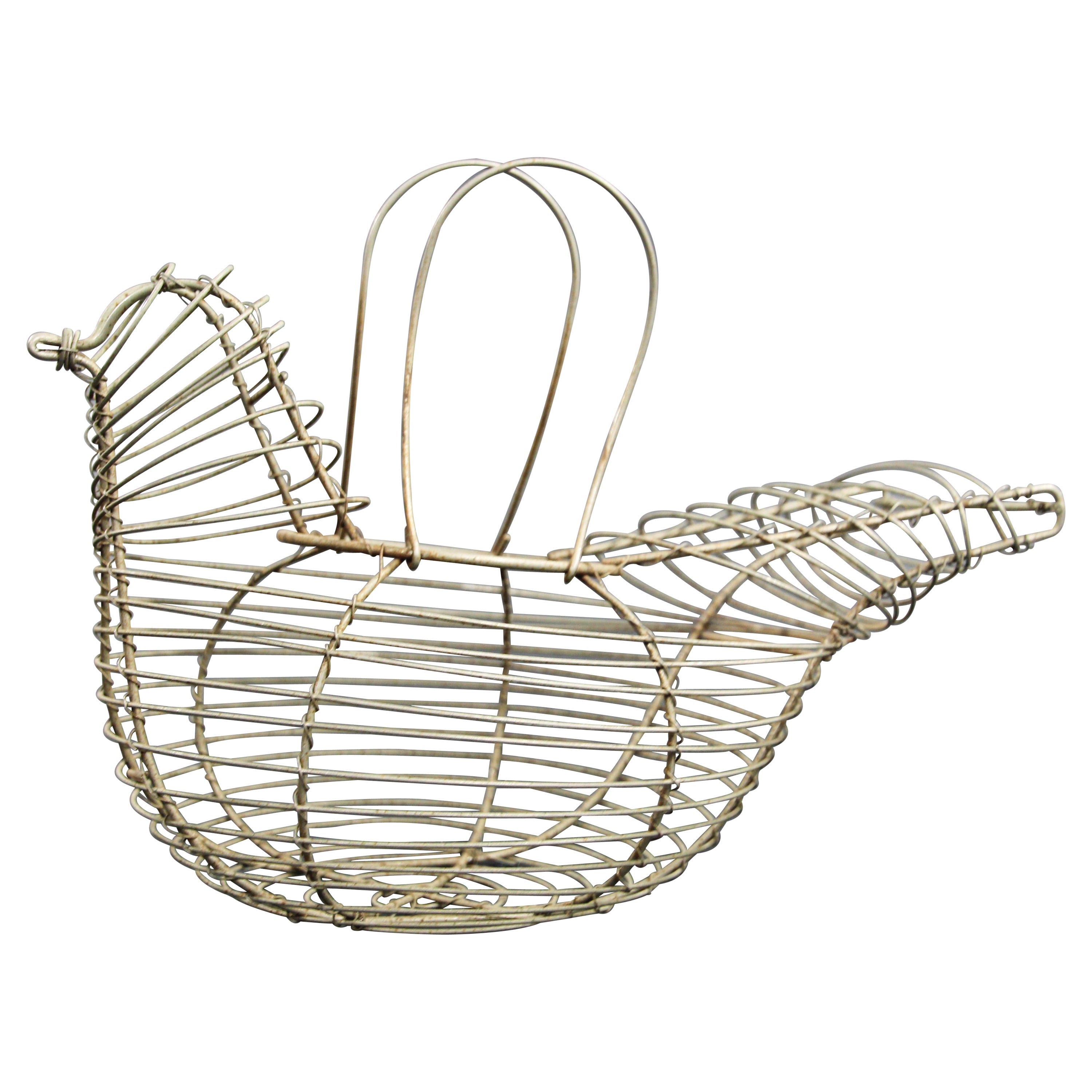 Ceramic Duck Egg Basket at 1stDibs