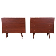 Paul McCobb Planner Group Mid-Century Modern Bachelor Chests, Newly Refinished