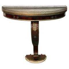 Directoire Period Marble Top Rosewood French Console, Late 18th C.
